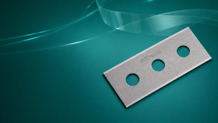 A60 x 22 x 0.2 mm three-hole foil blade for battery foil slitting