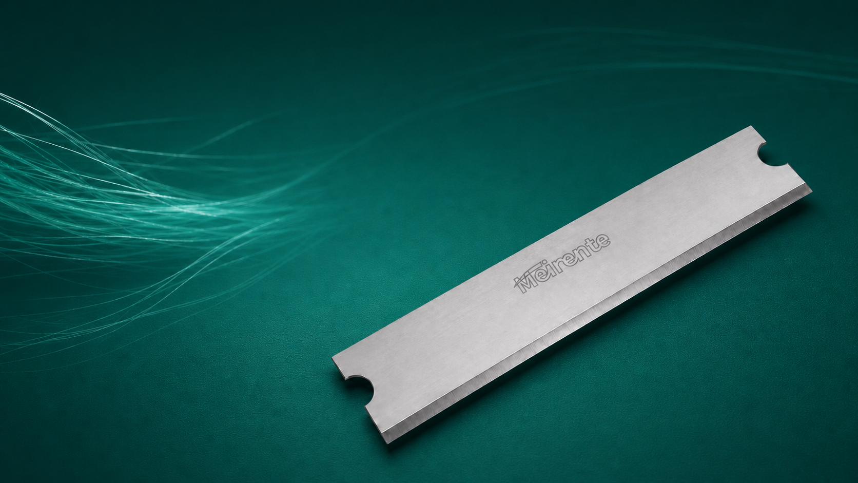 A95 x 19 x 0.9 mm staple fiber cutting blade for textile fiber lines